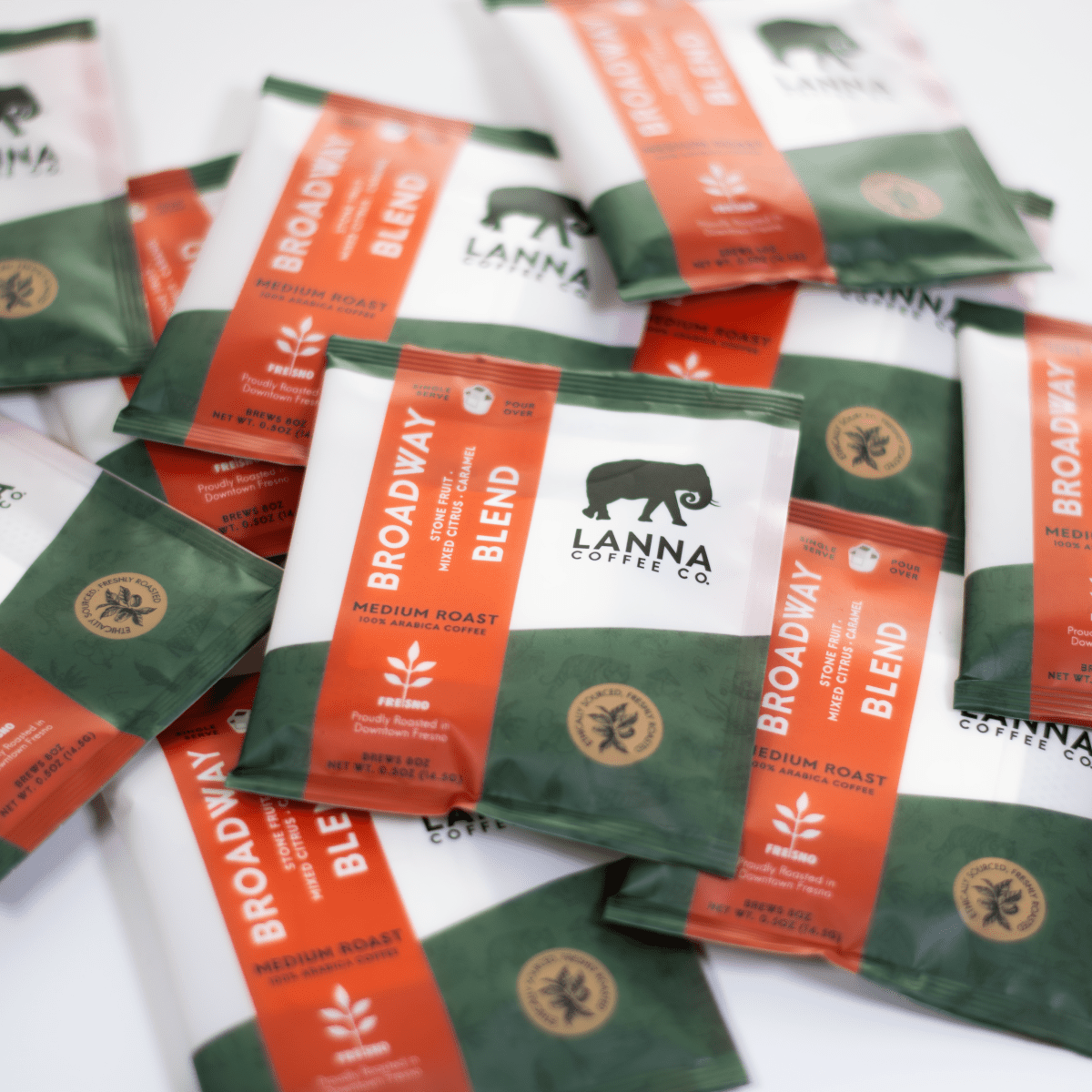 Broadway Blend Pour Over Coffee - 5 - Pack - Lanna Coffee Co.