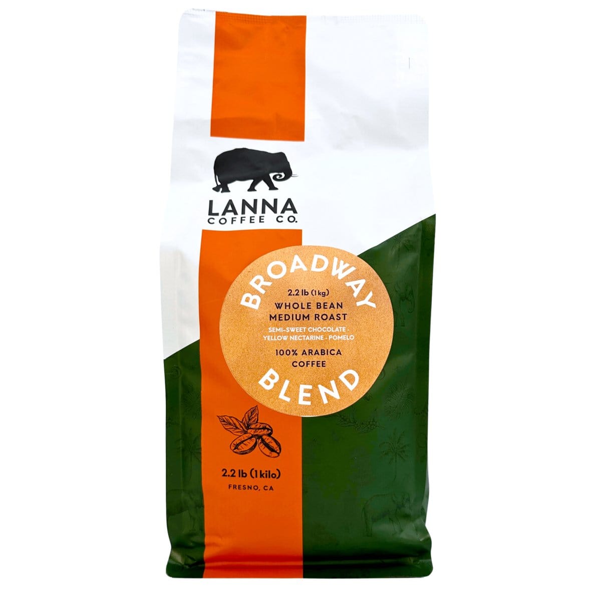 Lanna Coffee Co. 2.2 lb / Whole Bean Broadway Blend