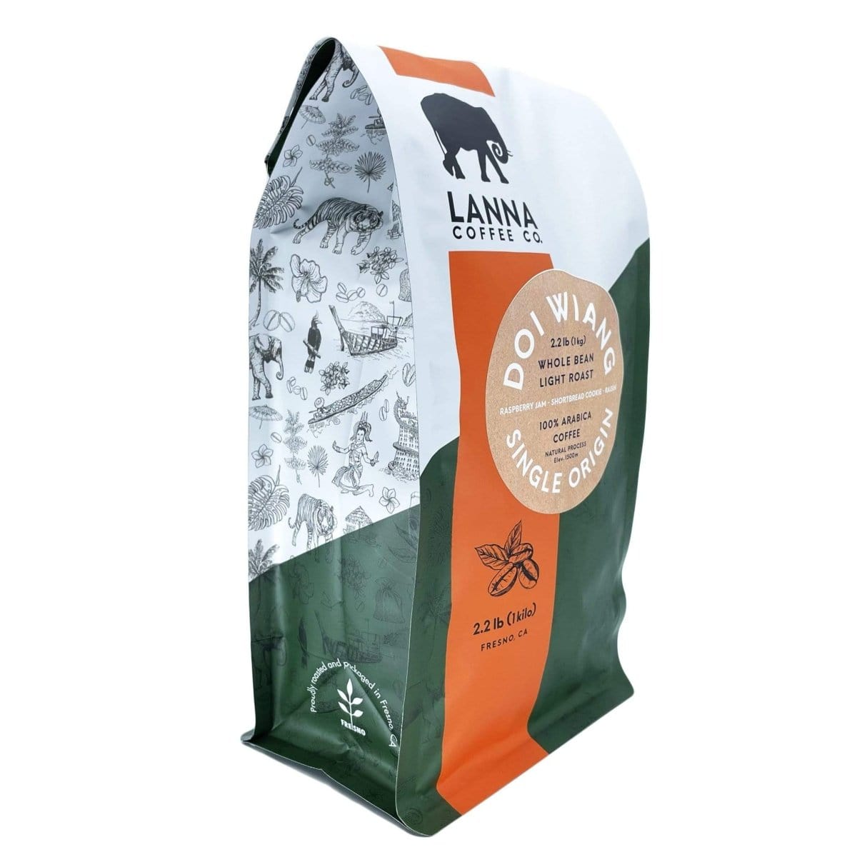 Lanna Coffee Co. Coffee 2.2 lb / Whole Bean Doi Wiang Natural
