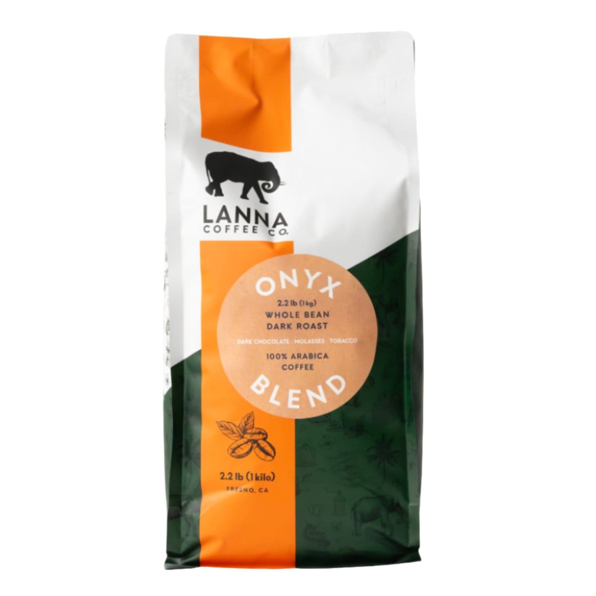 Lanna Coffee Co. Coffee 2.2 lb / Whole Bean Onyx Blend
