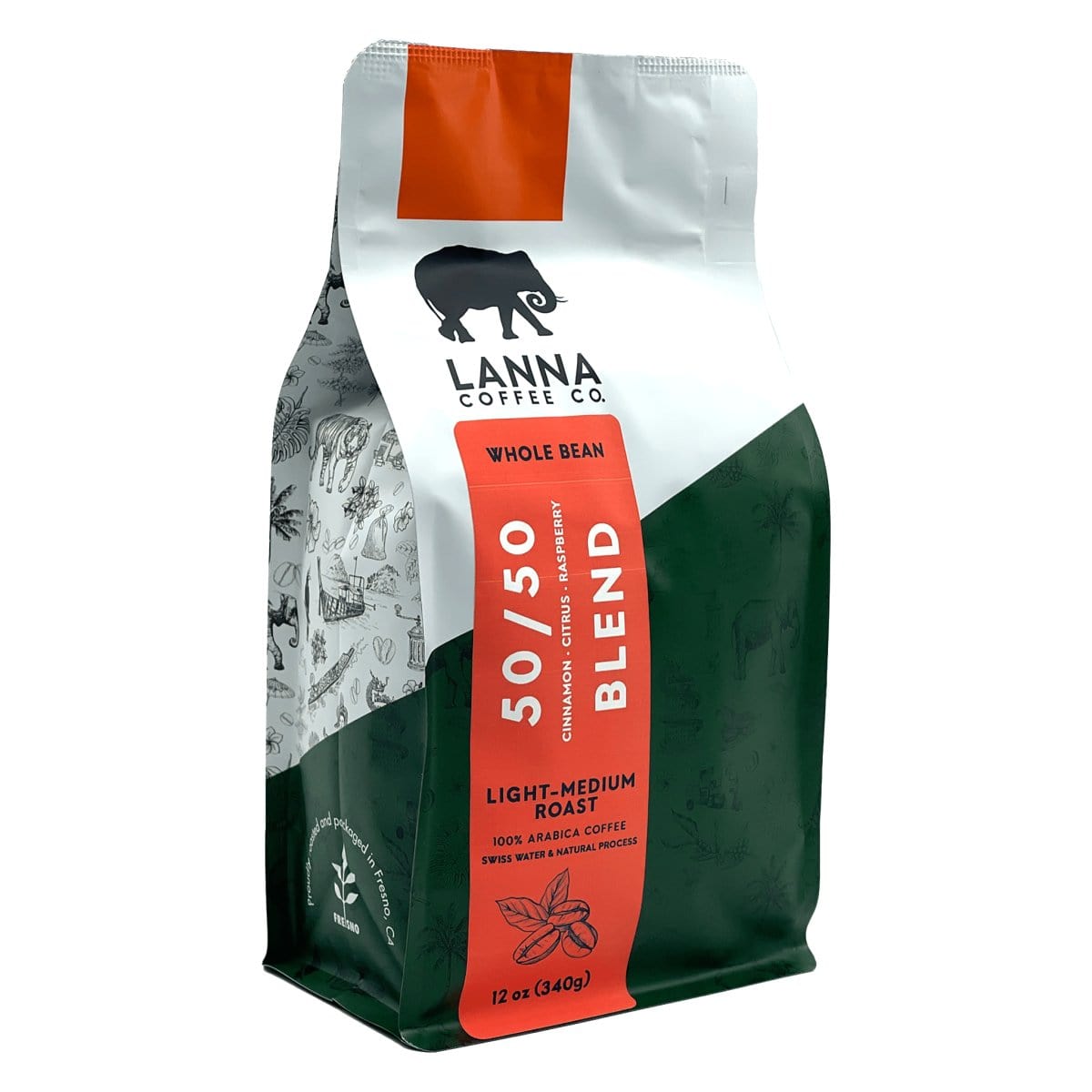 Lanna Coffee Co. Coffee 50/50 Half-Caf Blend