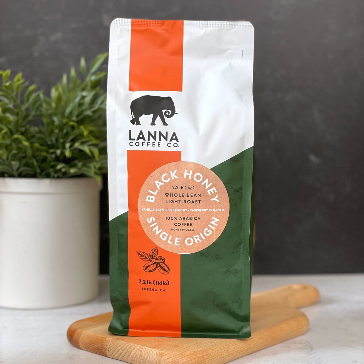 Lanna Coffee Co. Whole Bean / 2.2 lb Black Honey