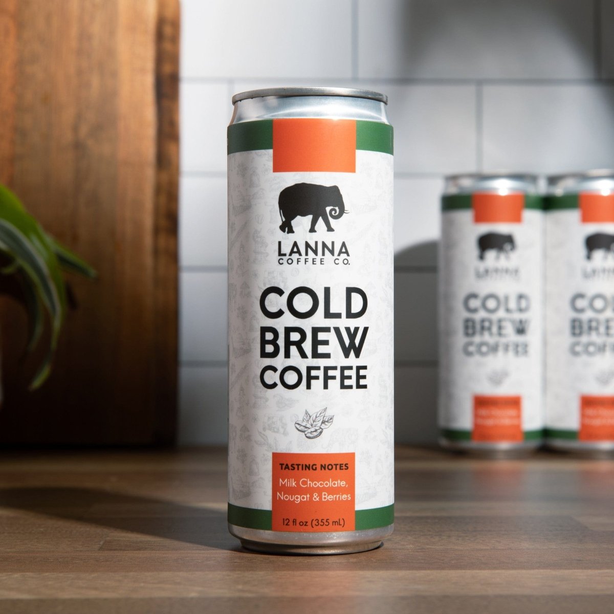 Lanna Coffee Cold Brew Can, 12 oz - 4 - Pack - Lanna Coffee Co.