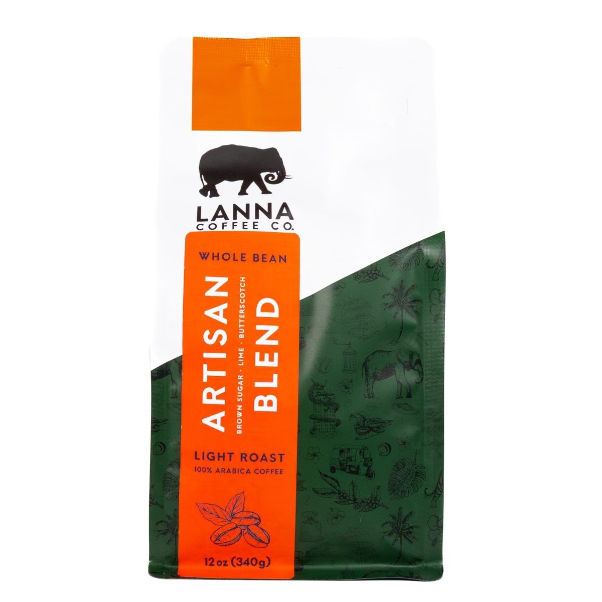 Artisan Blend - 12 oz - Whole Bean - Lanna Coffee Co.
