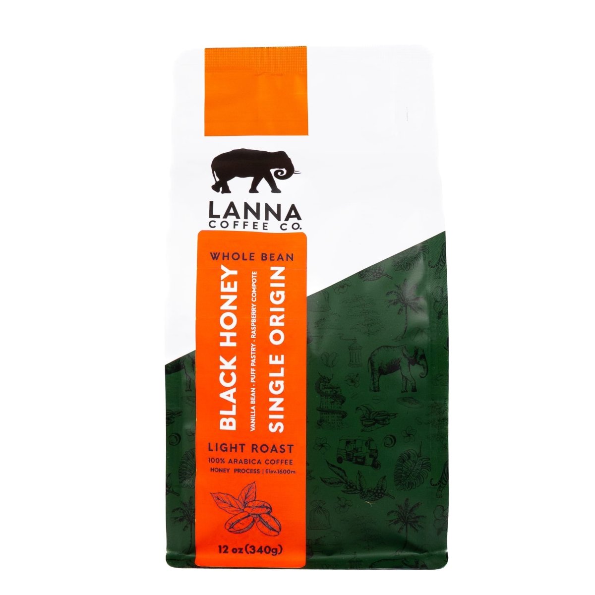 Black Honey - Whole Bean - 12 oz - Lanna Coffee Co.