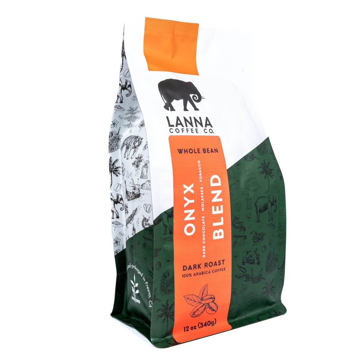 Onyx Blend - 12 oz - Whole Bean - Lanna Coffee Co.